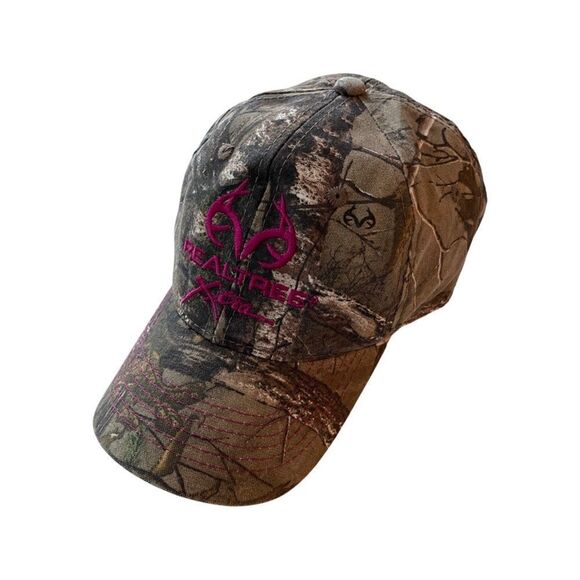 Realtree Pink Logo Camouflage Ladies Fit Hat - Picture 3 of 6